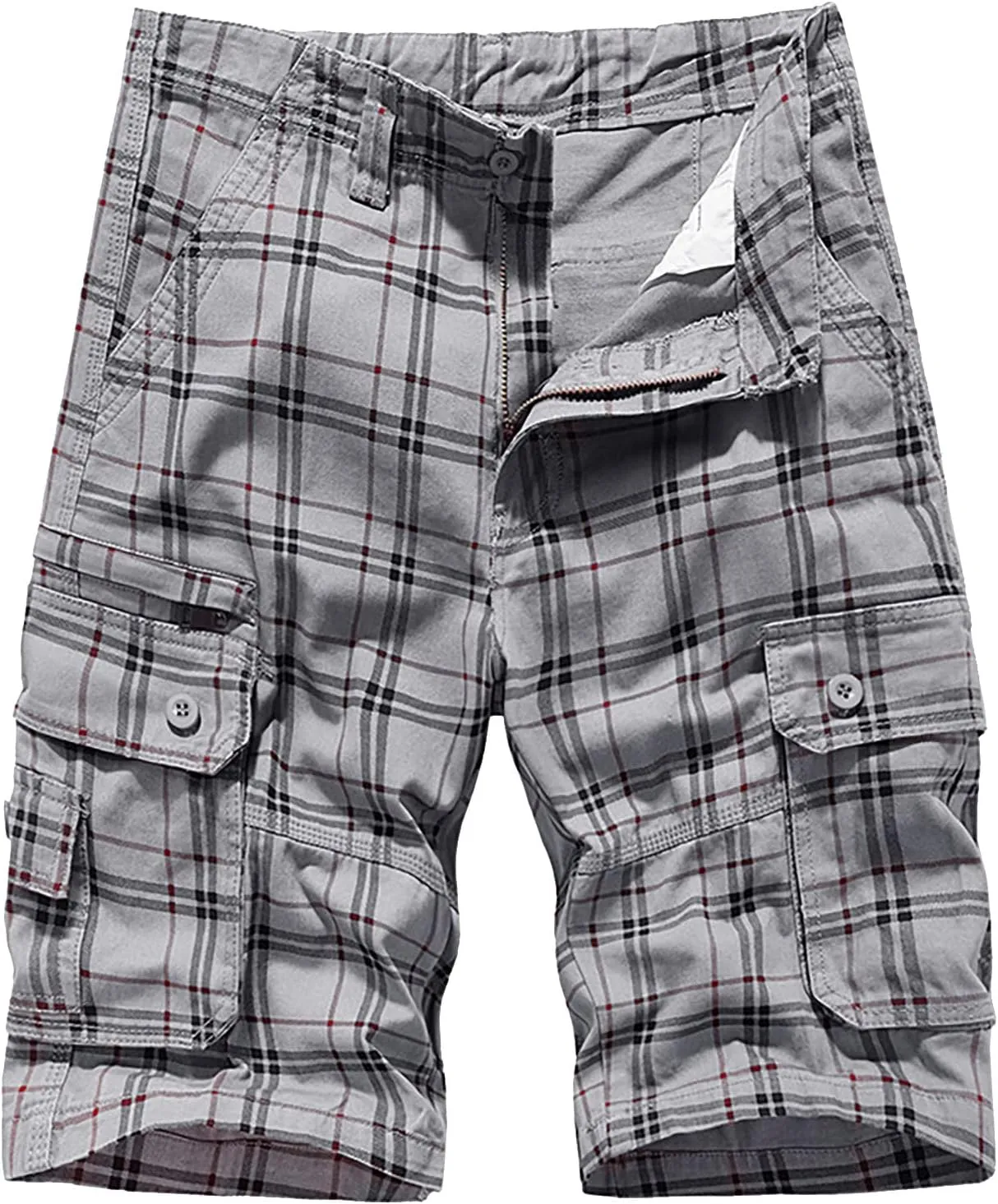 LCMTWX Mens Work Shorts Waist Pant Short Cargo Pant Solid Splice Pocket Drawstring Shorts Fashion Mens Shorts 10 Inch Mens