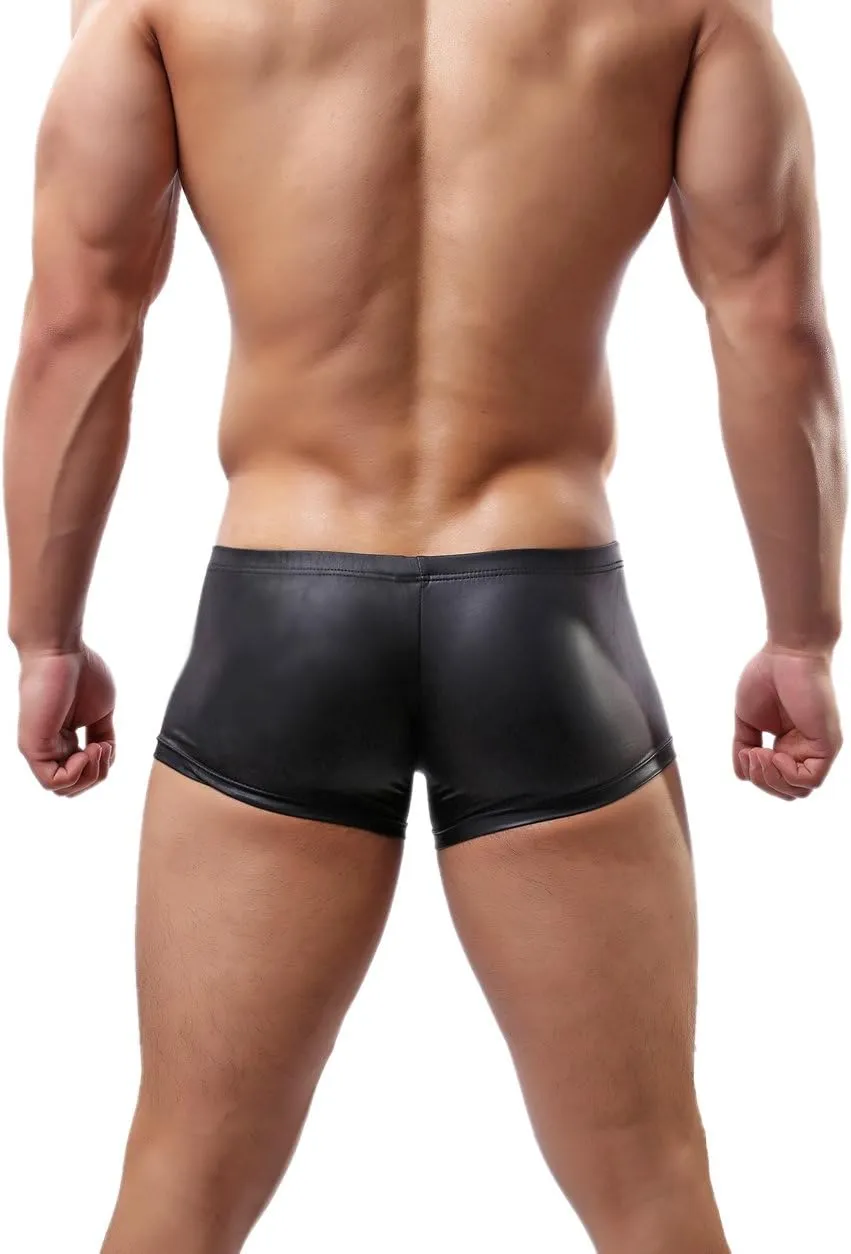 Leather Panties Boxers Shorts Fitness Pants Sports Pants Sexy Swim Shorts C33