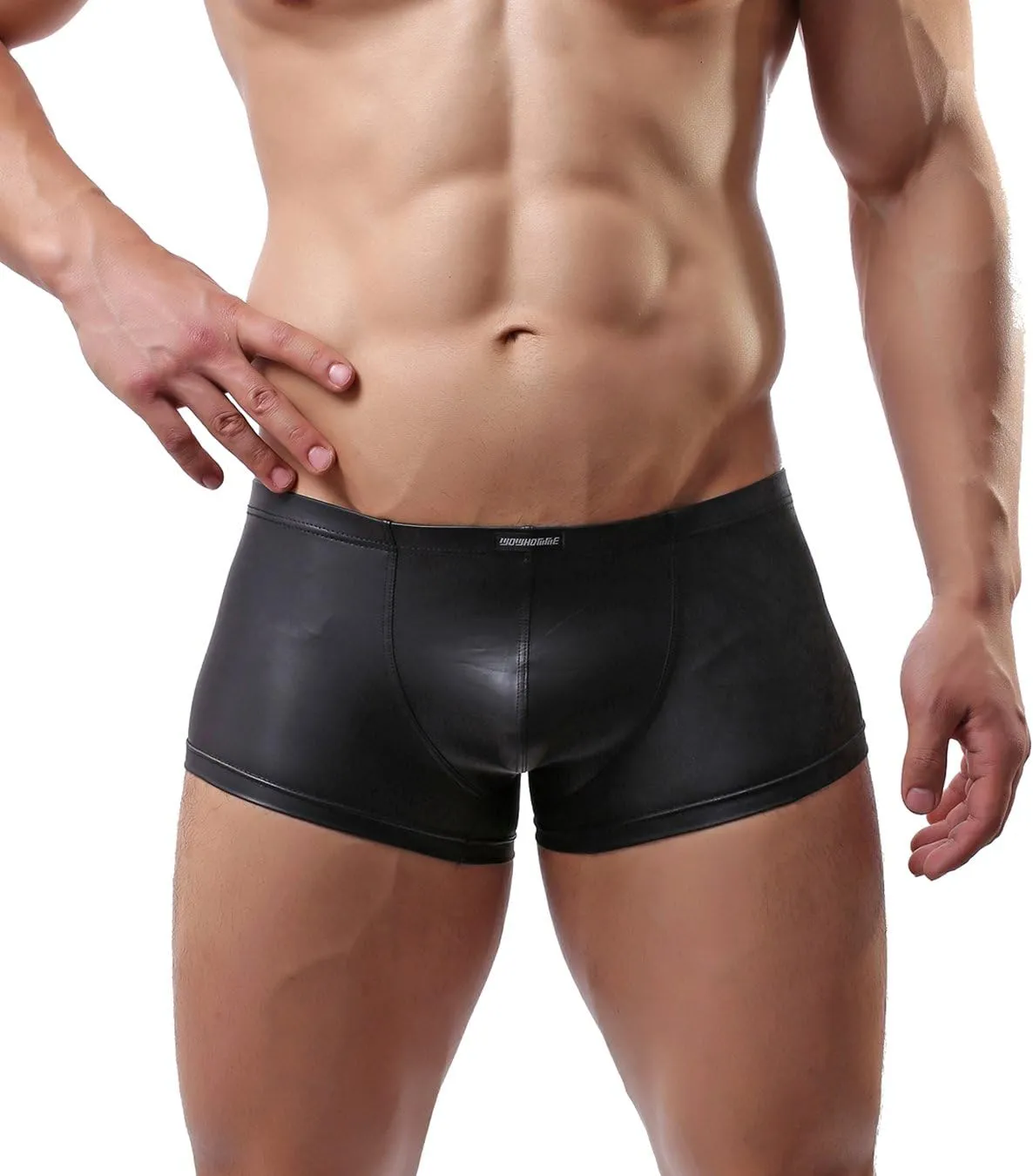 Leather Panties Boxers Shorts Fitness Pants Sports Pants Sexy Swim Shorts C33