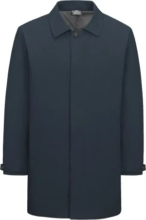 Little Donkey Andy Men's Waterproof Mid-Length Trench Coat, Lightweight Long Rain Coat, Single Breasted Overcoat