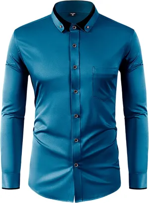Long Sleeve Shirts for Men Casual Dress Shirt