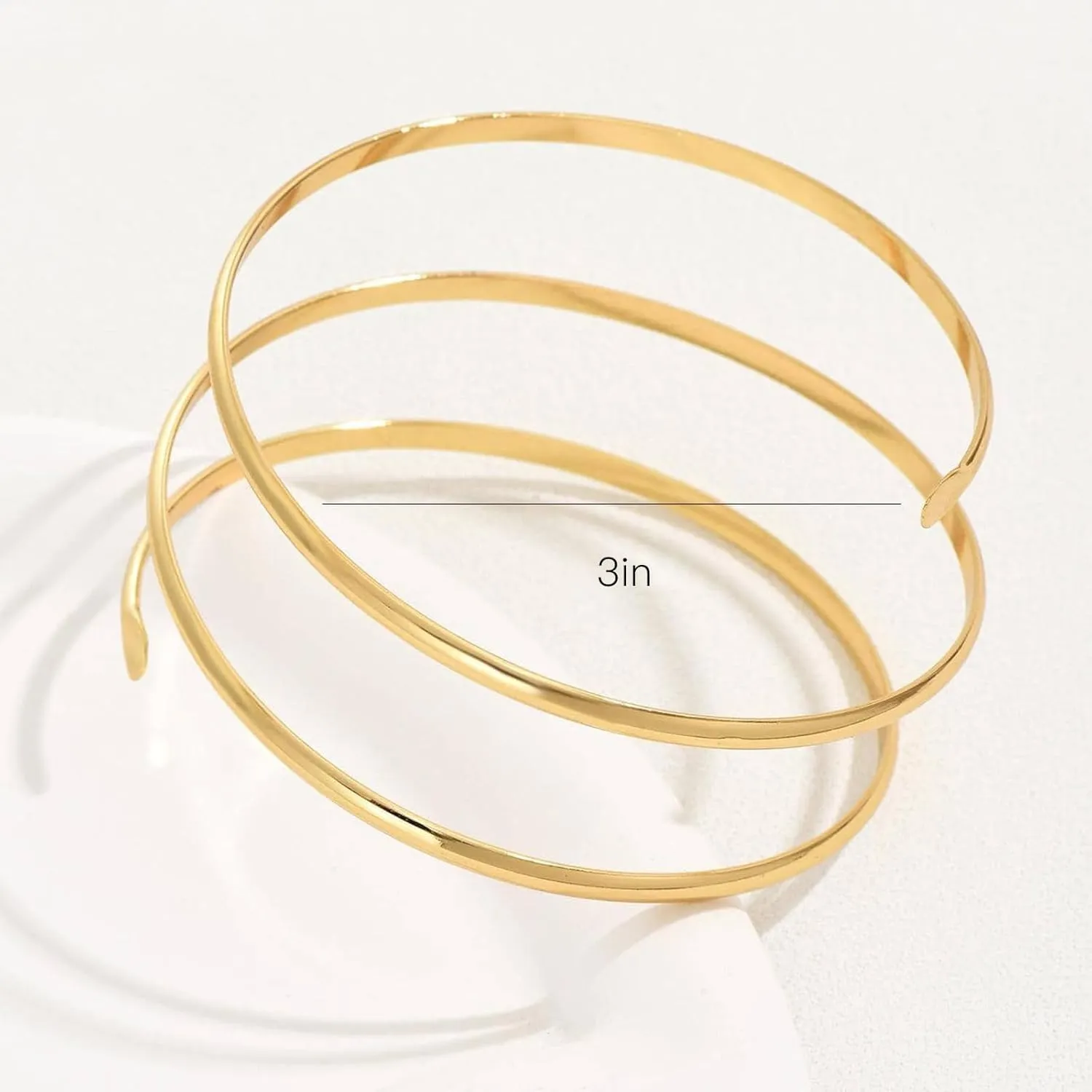 Long tiantian Arm Cuff Gold Bangles Bracelet Upper Arm Cuff jewelry for Women Trendy 2025