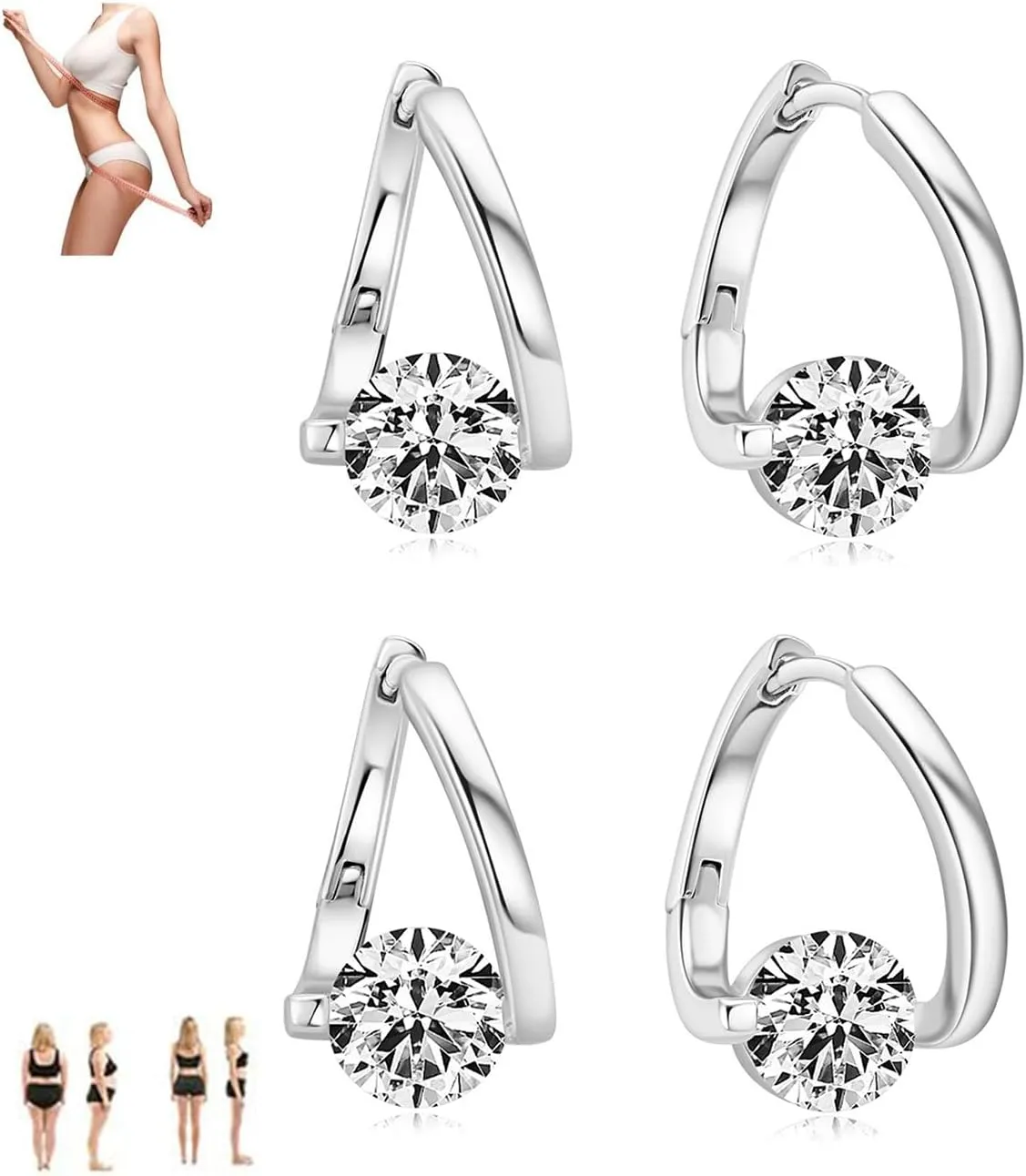 Lymphatic Earrings for Women Histone Halolux Lymphvity Germanium Earrings Atheniz Lymphatic Drainage Earring Chunky Gold Hoop Jewelry Gifts