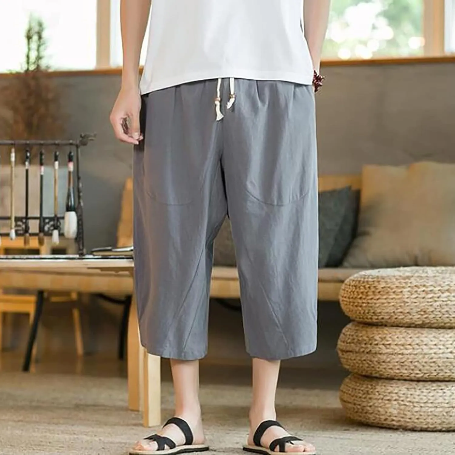 Men 2 Piece Shorts Set Dye Sports Shorts Casual Beach Couple Pants Jean Shorts Mens Swim with Drawstring Mens Swim