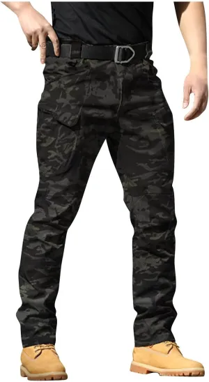 Men Cargo Pants Construction Stretch Pants for Men Multi Pockets Stylish Carpenter Pants Relaxed Fit Tall Trousers
