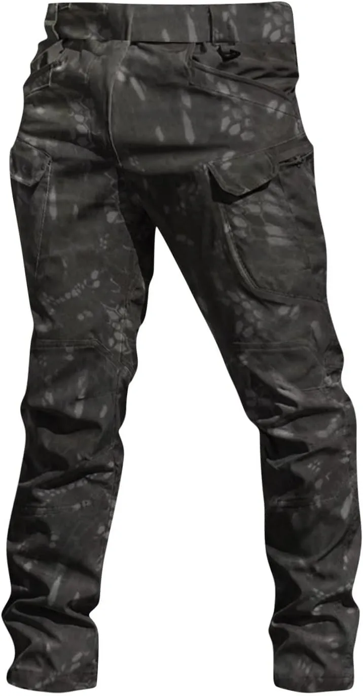Men Cargo Pants Construction Stretch Pants for Men Multi Pockets Stylish Carpenter Pants Relaxed Fit Tall Trousers