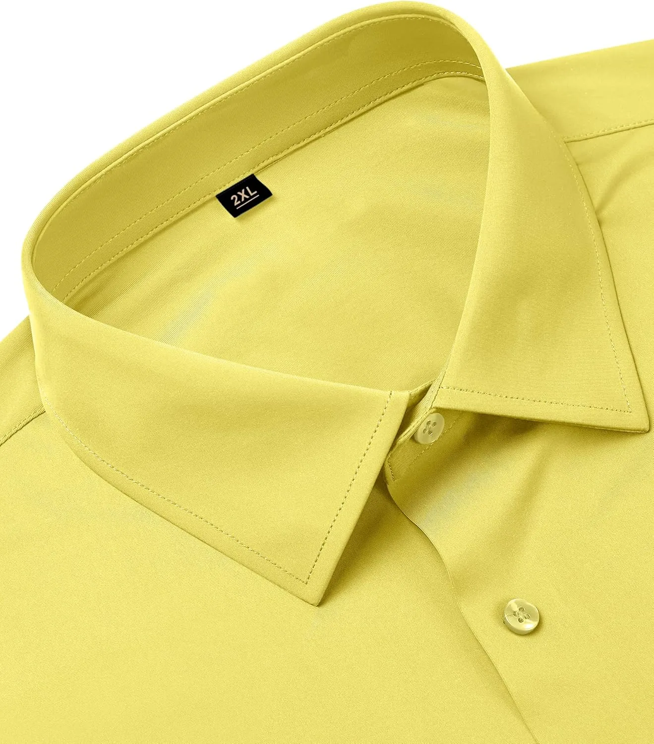 Men's 4-Way Stretch Dress Shirts Long Sleeve Wrinkle Free Slim Fit Business Casual Button Down Shirts for Men