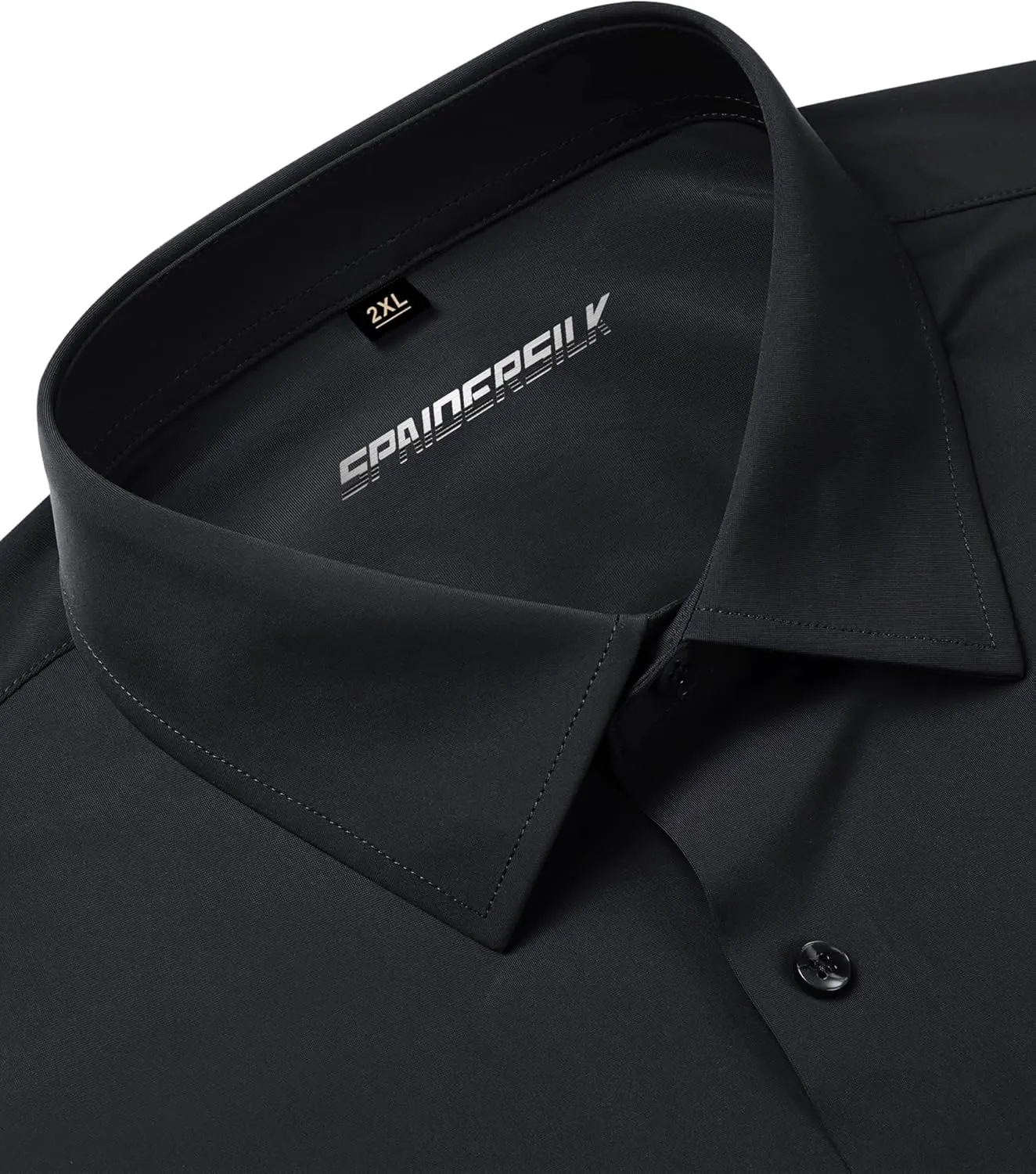 Men's 4-Way Stretch Dress Shirts Long Sleeve Wrinkle Free Slim Fit Business Casual Button Down Shirts for Men