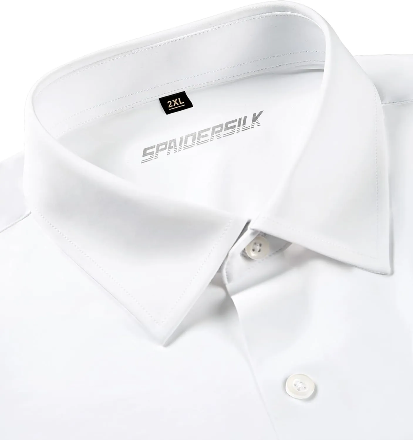 Men's 4-Way Stretch Dress Shirts Long Sleeve Wrinkle Free Slim Fit Business Casual Button Down Shirts for Men