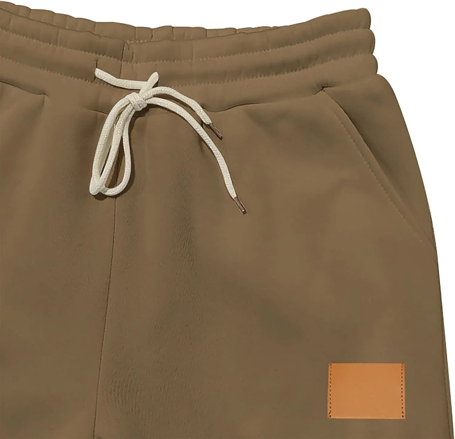 Mens Casual Jogger Pants, Relaxed Fit Cargo Pants, Casual Solid Drawstring Sweatpants Hiking Outdoor Twill Sport Pants