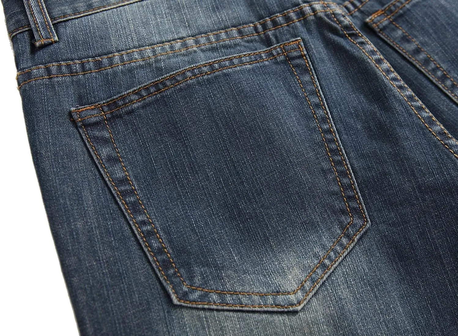 Men's Jeans Slim Fit Stretch Skinny Ripped Jeans for Men Stacked Distressed Straight Pants