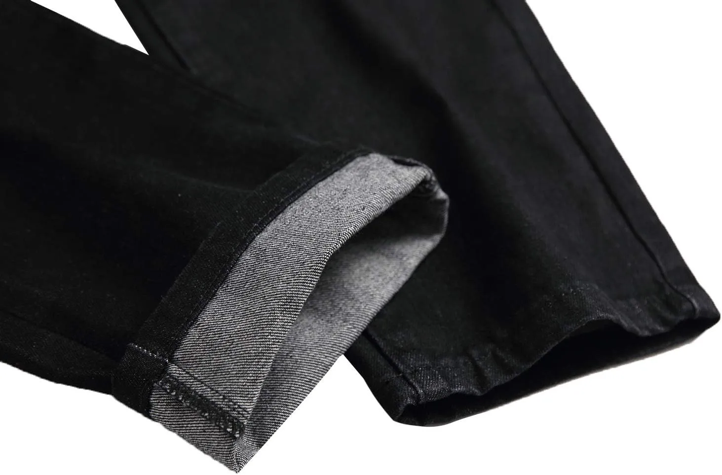 Men's Jeans Slim Fit Stretch Skinny Ripped Jeans for Men Stacked Distressed Straight Pants