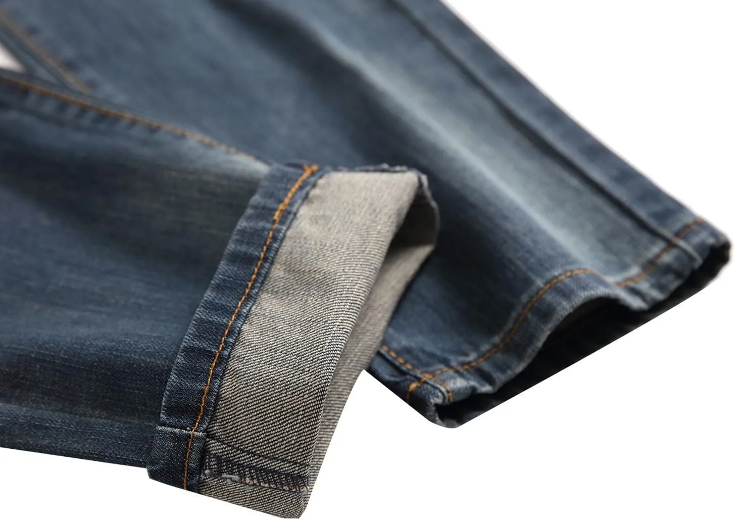 Men's Jeans Slim Fit Stretch Skinny Ripped Jeans for Men Stacked Distressed Straight Pants