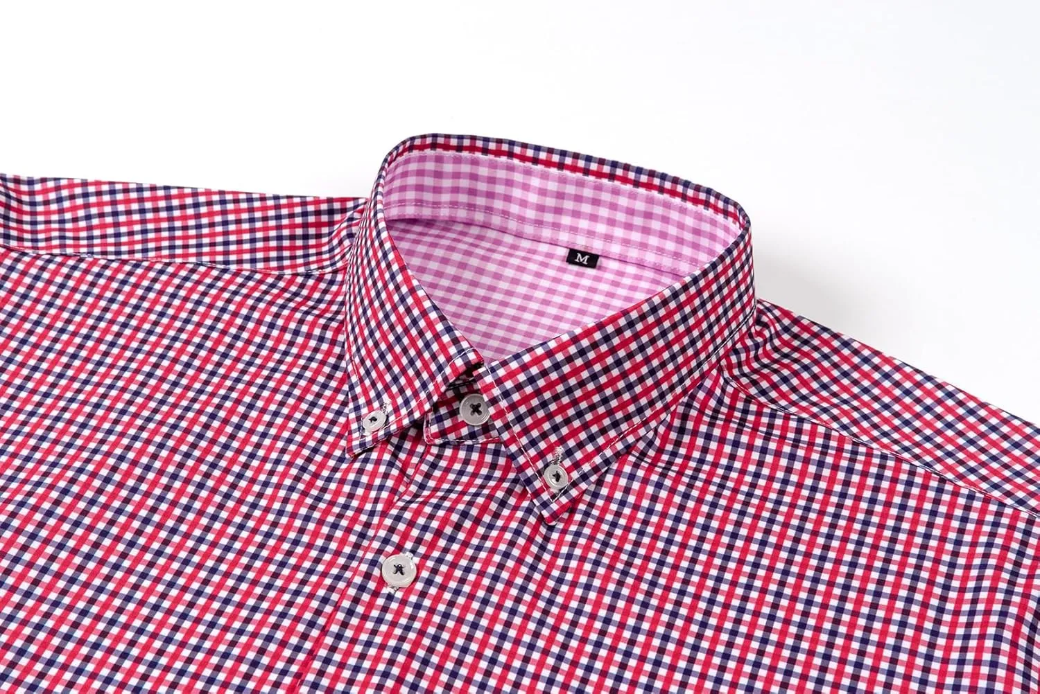 Men's Long Sleeve Plaid/Striped Shirts Casual Dress Shirt