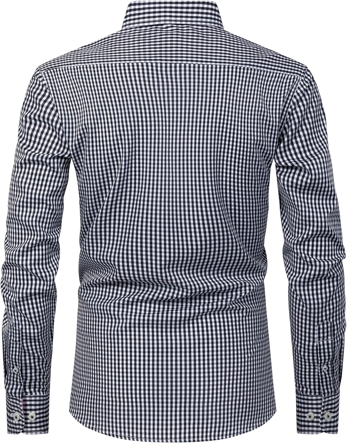 Men's Long Sleeve Plaid/Striped Shirts Casual Dress Shirt