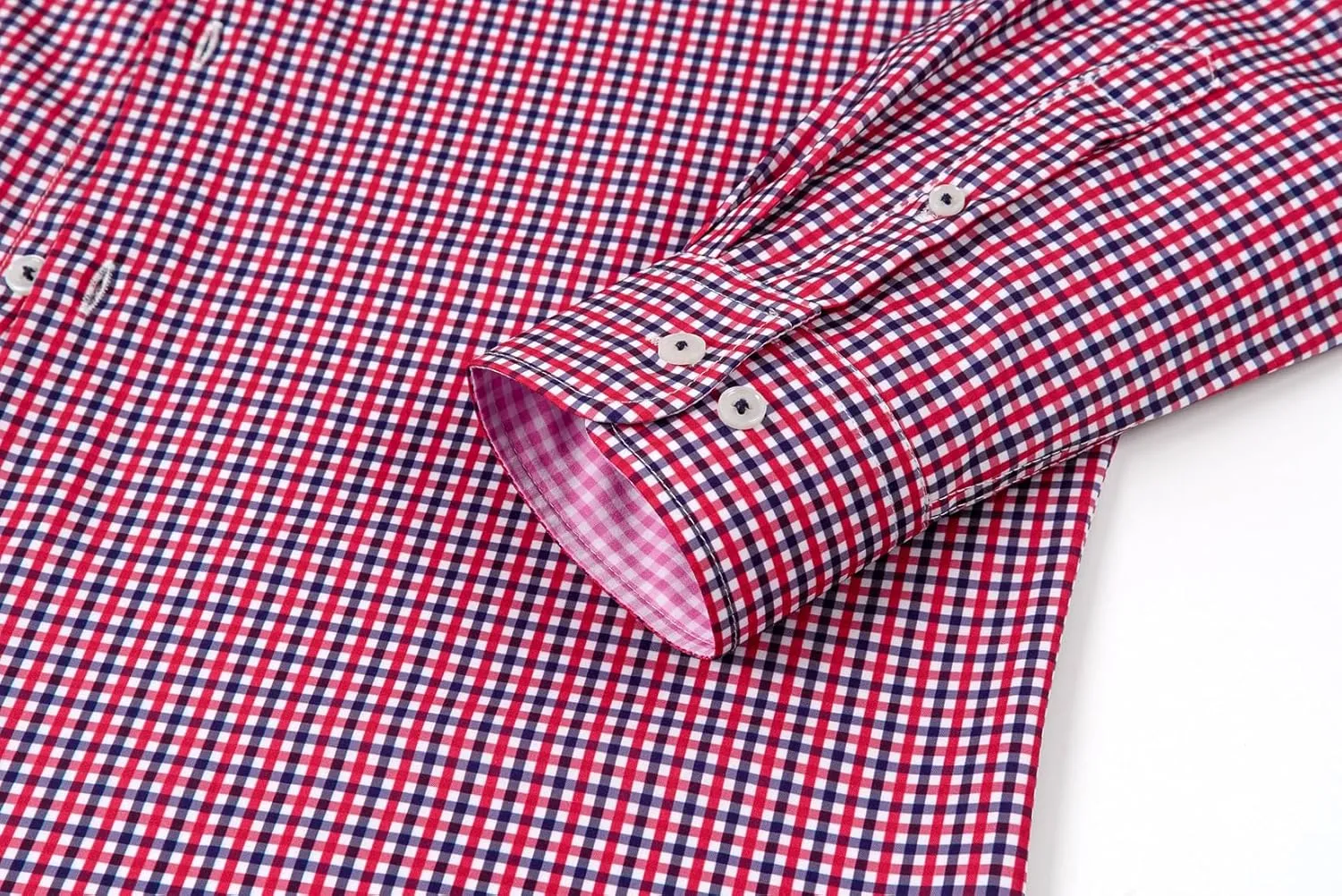Men's Long Sleeve Plaid/Striped Shirts Casual Dress Shirt