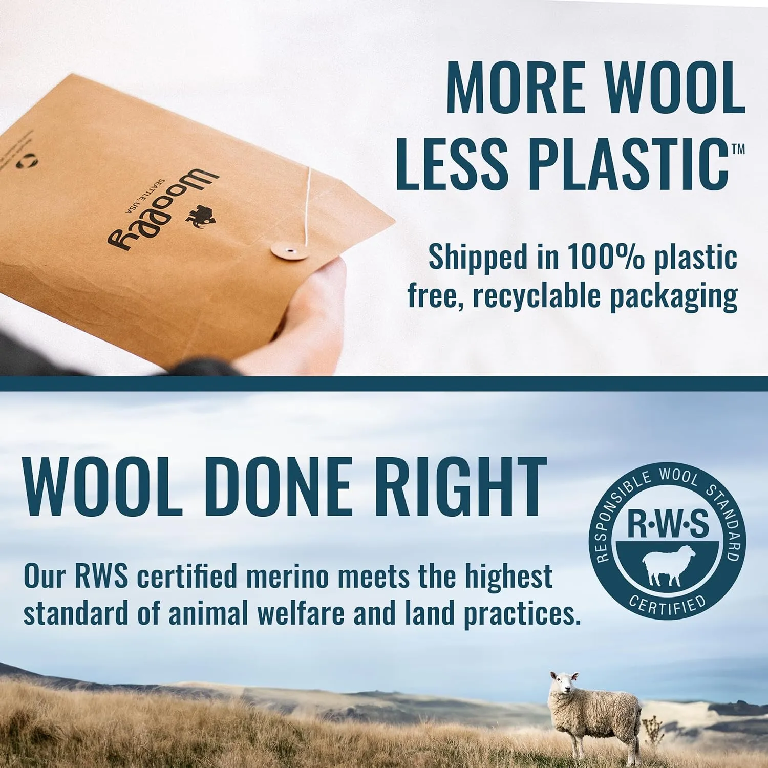 Men's Merino Button-Up by Woolly | RWS Certified | Super Soft, Classic Style, Seattle Designed