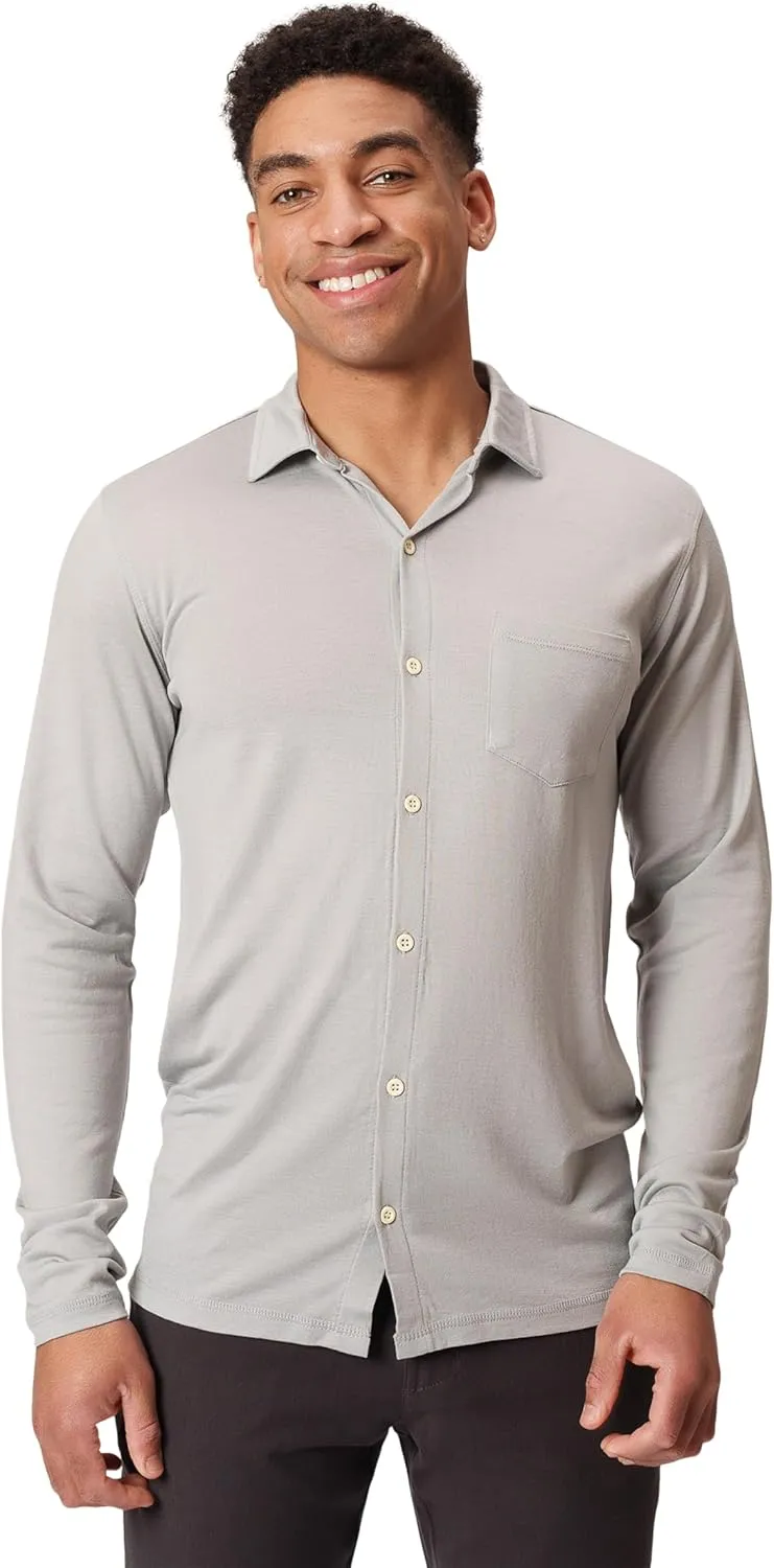 Men's Merino Button-Up by Woolly | RWS Certified | Super Soft, Classic Style, Seattle Designed