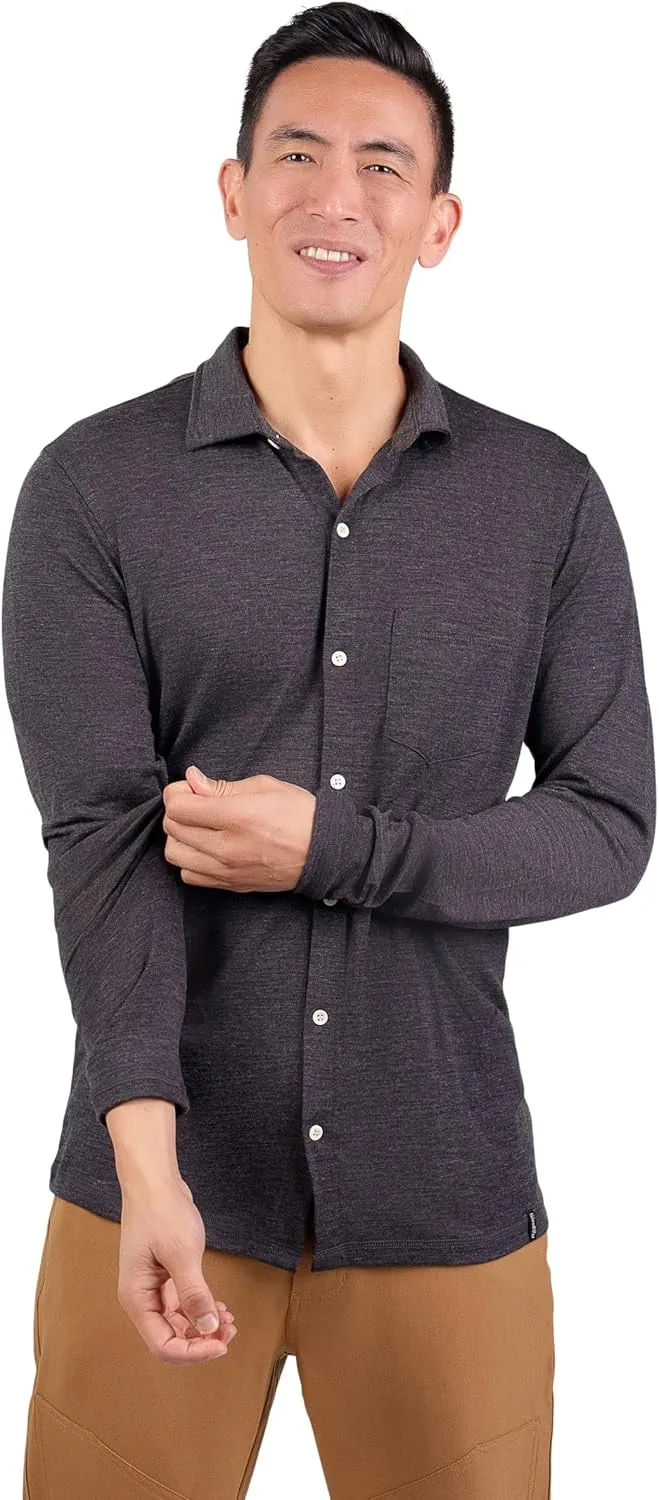 Men's Merino Button-Up by Woolly | RWS Certified | Super Soft, Classic Style, Seattle Designed