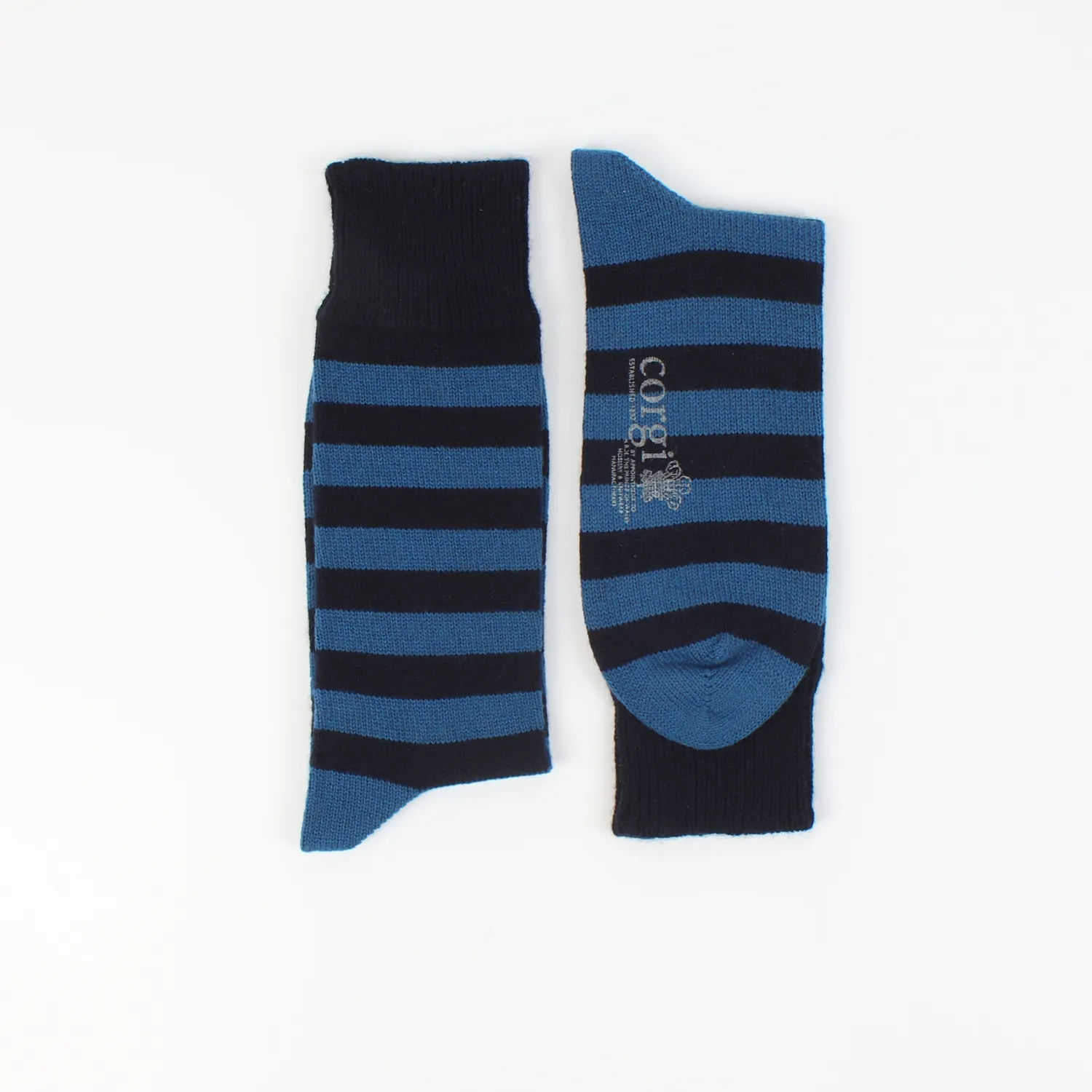 Men's Striped Cashmere Blend Socks