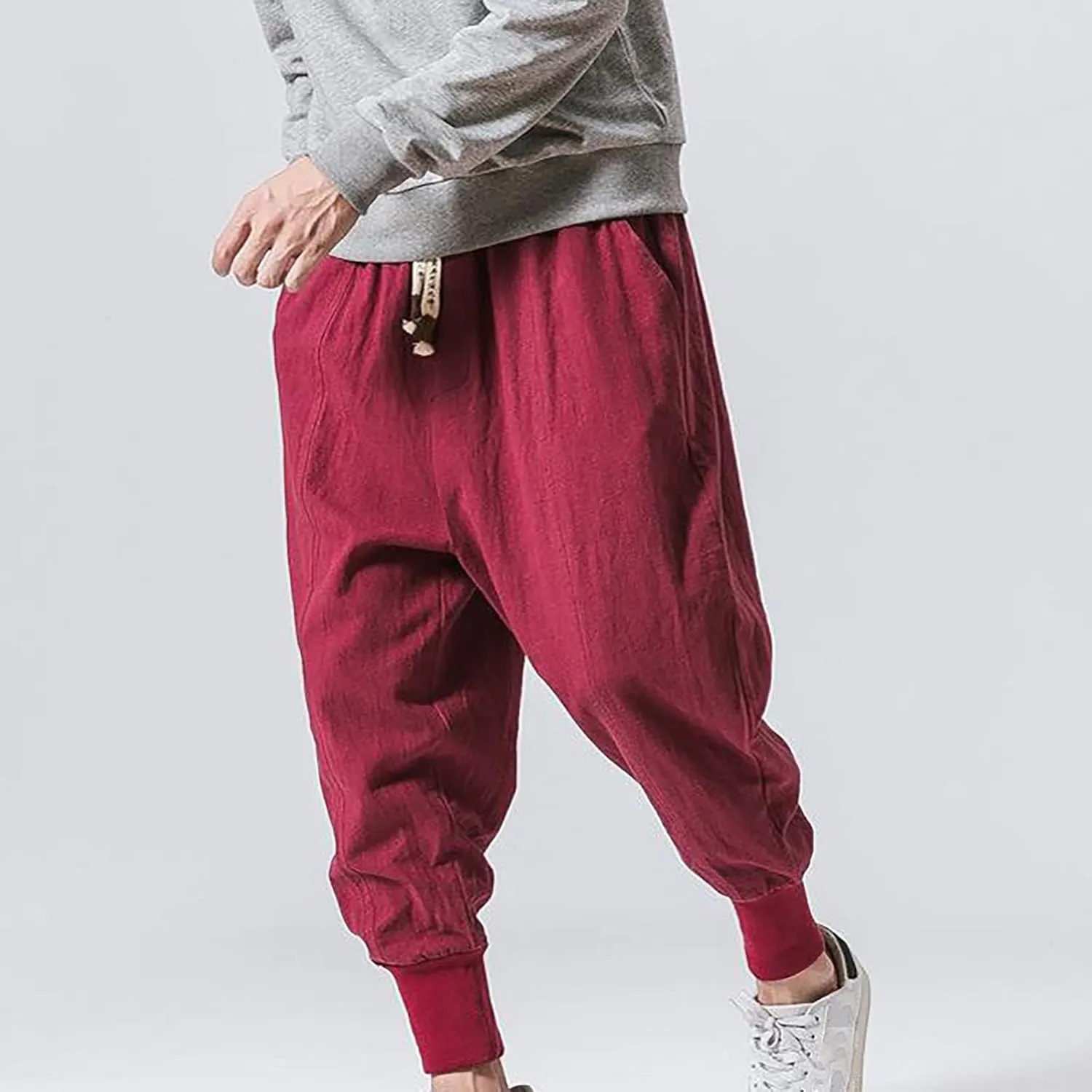 Mens Sweatpants with Pockets Big and Tall Classic Fit Pocket Cargo Pants for Men Twill Joggers Mens Cargo Pants Relaxed