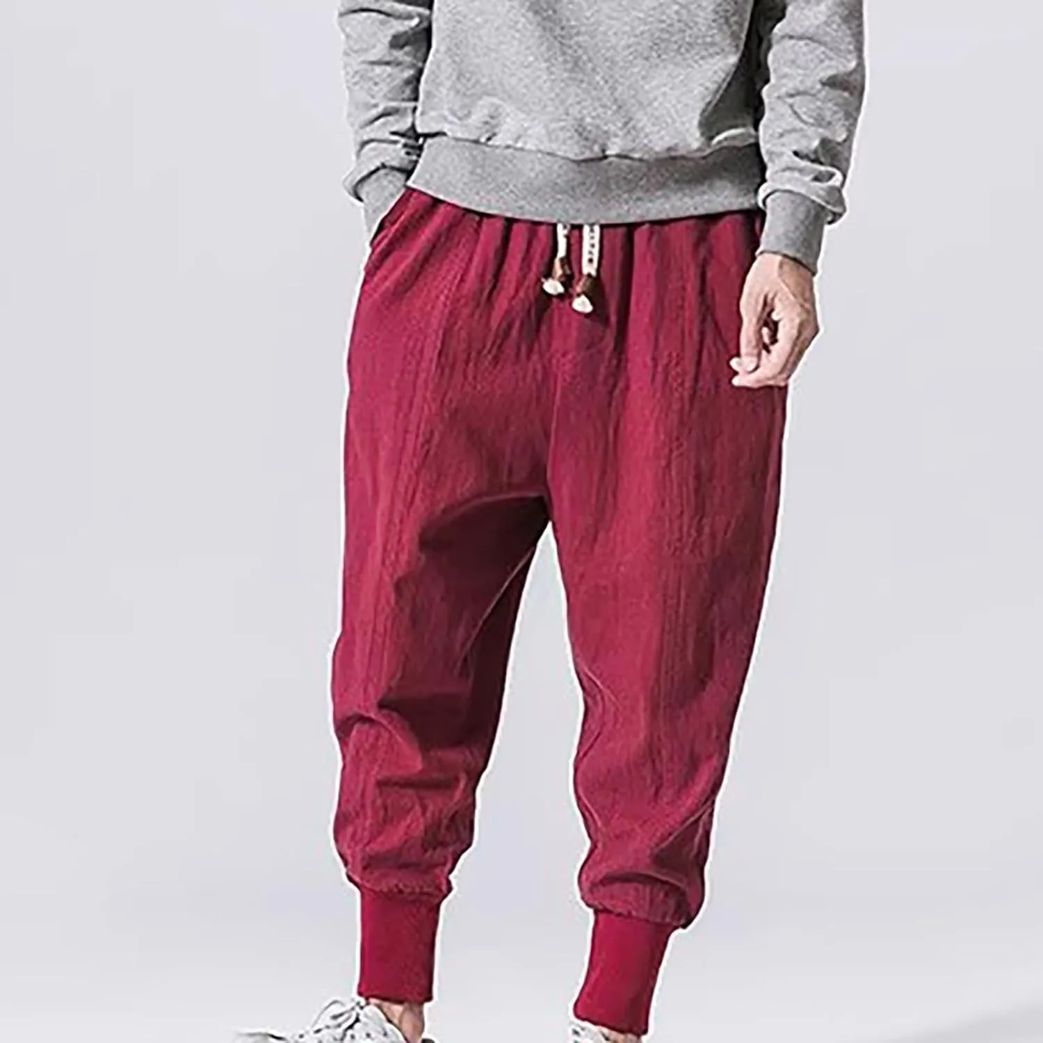 Mens Sweatpants with Pockets Big and Tall Classic Fit Pocket Cargo Pants for Men Twill Joggers Mens Cargo Pants Relaxed