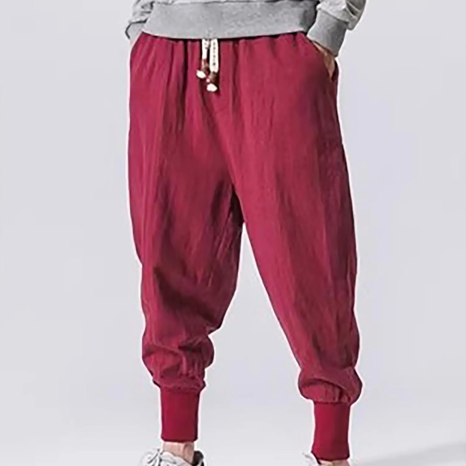 Mens Sweatpants with Pockets Big and Tall Classic Fit Pocket Cargo Pants for Men Twill Joggers Mens Cargo Pants Relaxed