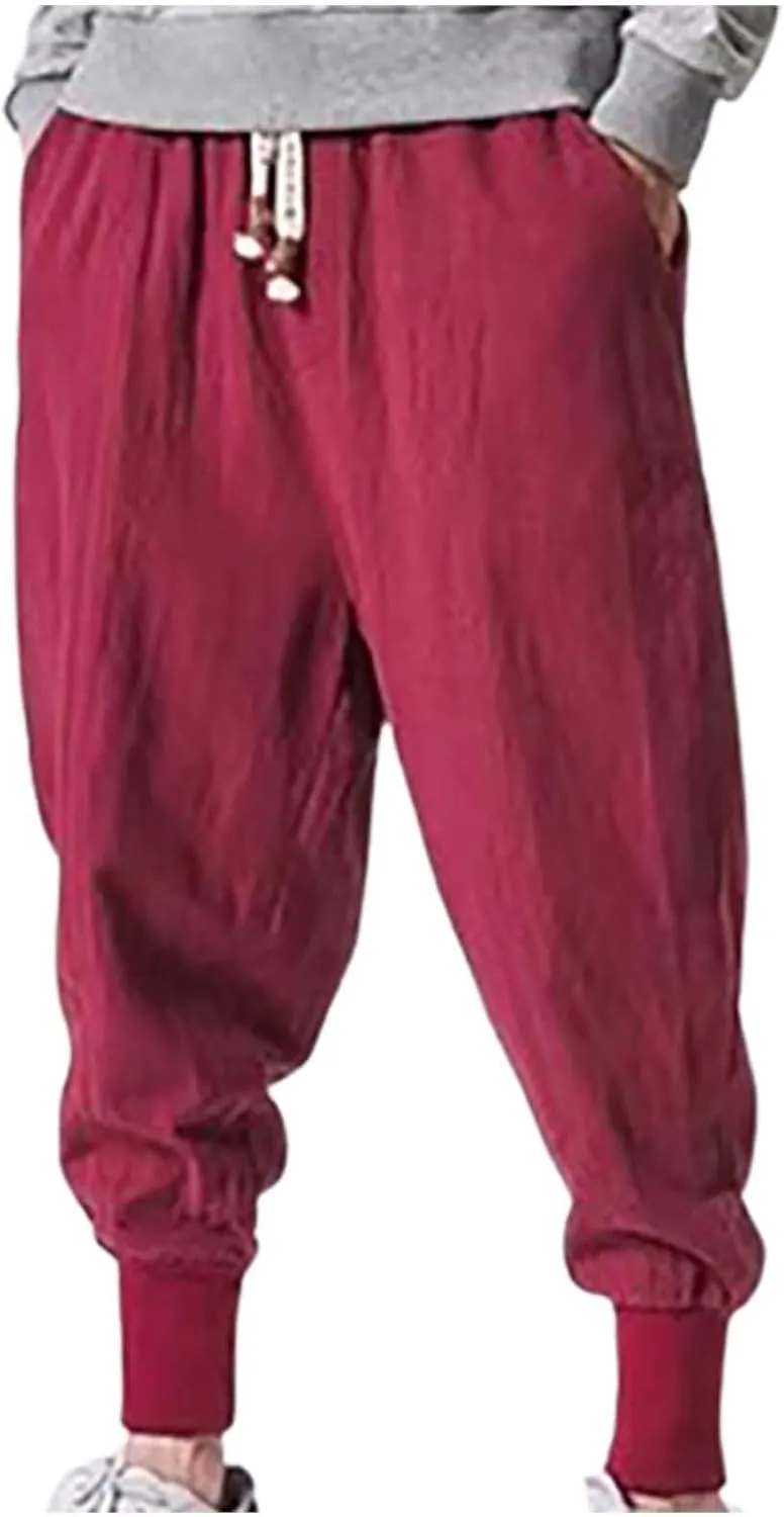 Mens Sweatpants with Pockets Big and Tall Classic Fit Pocket Cargo Pants for Men Twill Joggers Mens Cargo Pants Relaxed