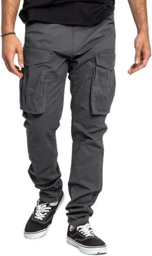 Mens Wild Cargo Pants Relaxed Fit Athletic Stretch Jogger Sweatpants Premium Slim Fit Chino Trousers with Pockets