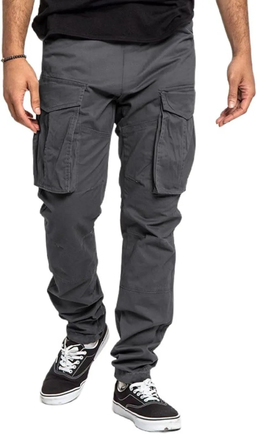 Mens Wild Cargo Pants Relaxed Fit Athletic Stretch Jogger Sweatpants Premium Slim Fit Chino Trousers with Pockets