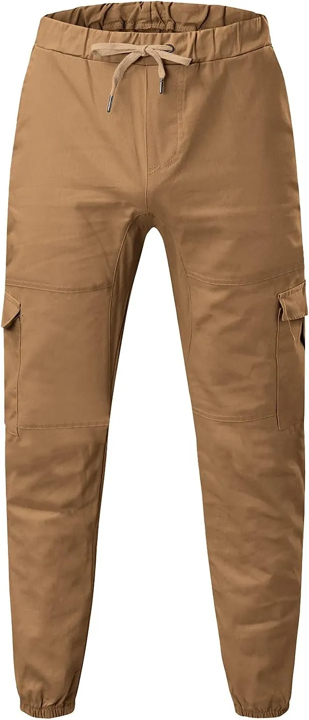 Mens Workout Cargo Sweatpants Casual Pants Slim Joggers Workout Pants for Running Sweatpants Hiking Mens Sweatpants