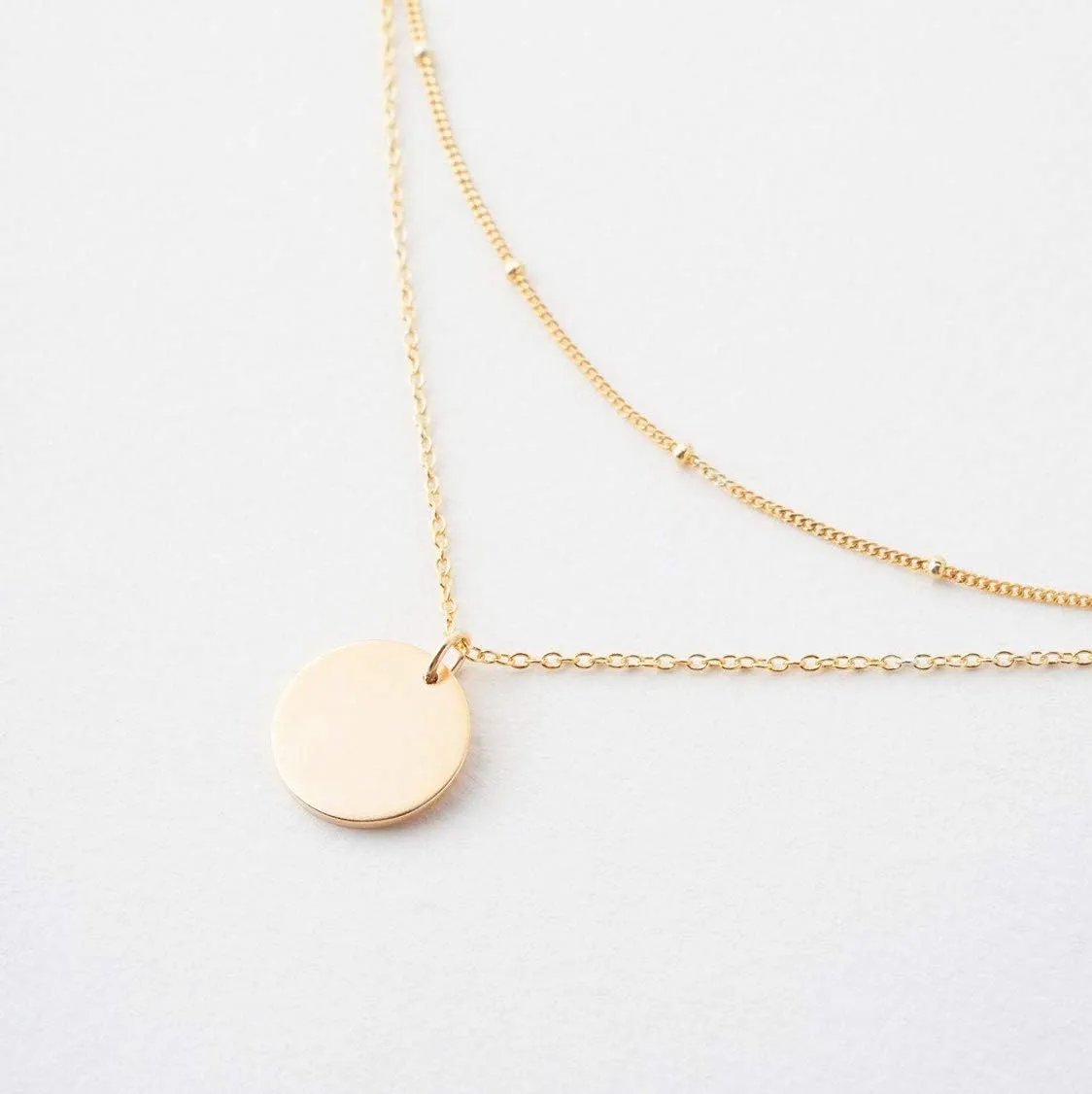 MEVECCO Layered Heart Necklace Pendant Handmade 18k Gold Plated Dainty Gold Choker Arrow Bar Layering Long Necklace for Women