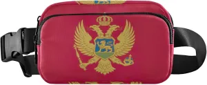 Montenegro Flag Women Fanny Pack Belt Bag Hip Pouch Waterproof Funny Crossbody Waist Pack