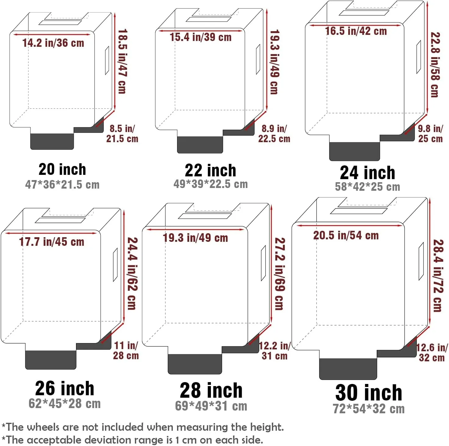No Disassembly Suitcase Covers for Luggage - Clear Luggage Cover Protector, Black PVC Luggage Protector Suitcase Cover (Green, 28)