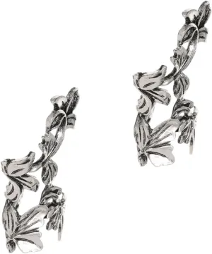 NOLITOY Vintage Hollow Leaf Ear Clip Earrings for Women Non Piercing Ear Jewelry Fashionable Accessory to