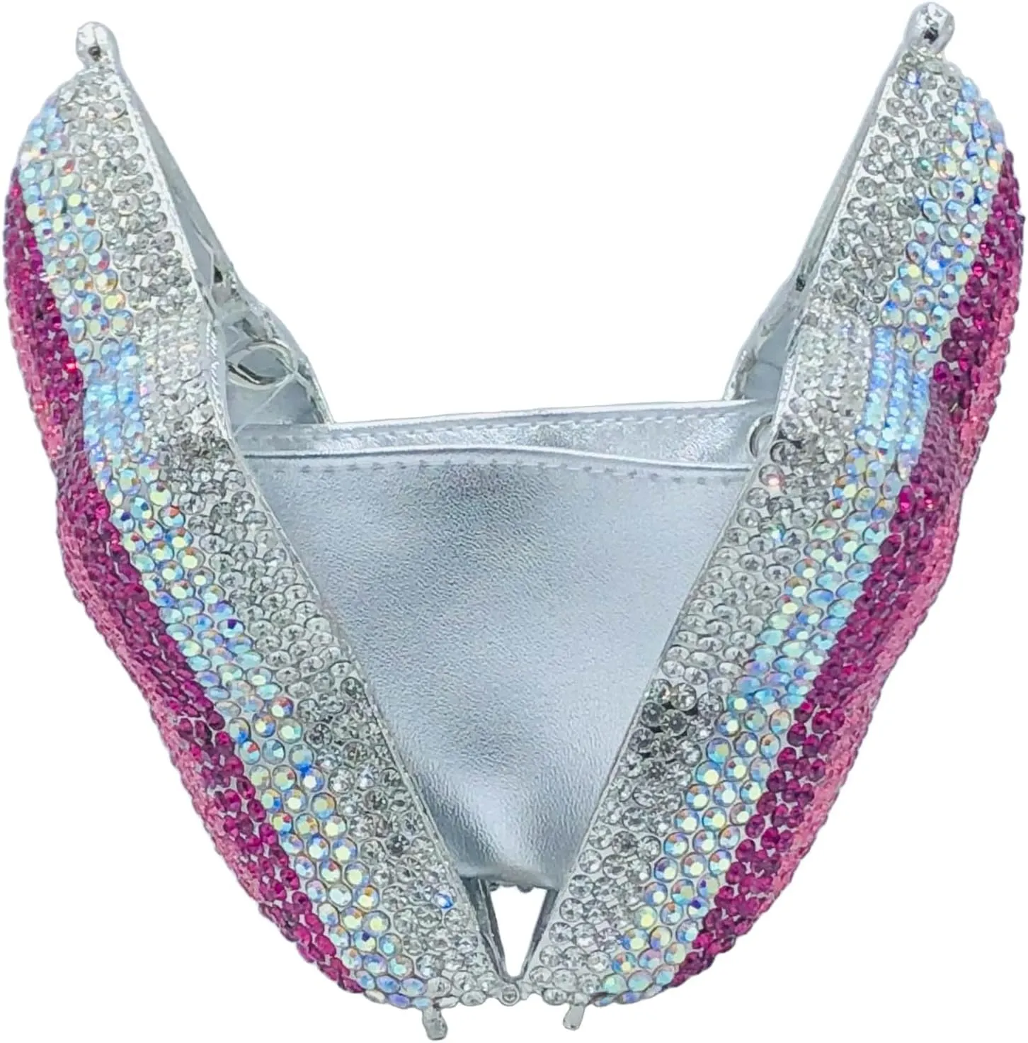 Novelty 3D Star Shape Women Crystal Clutch Evening Bag Party Prom Dinner Rhinestone Clutch Purses and Handbags,Mini