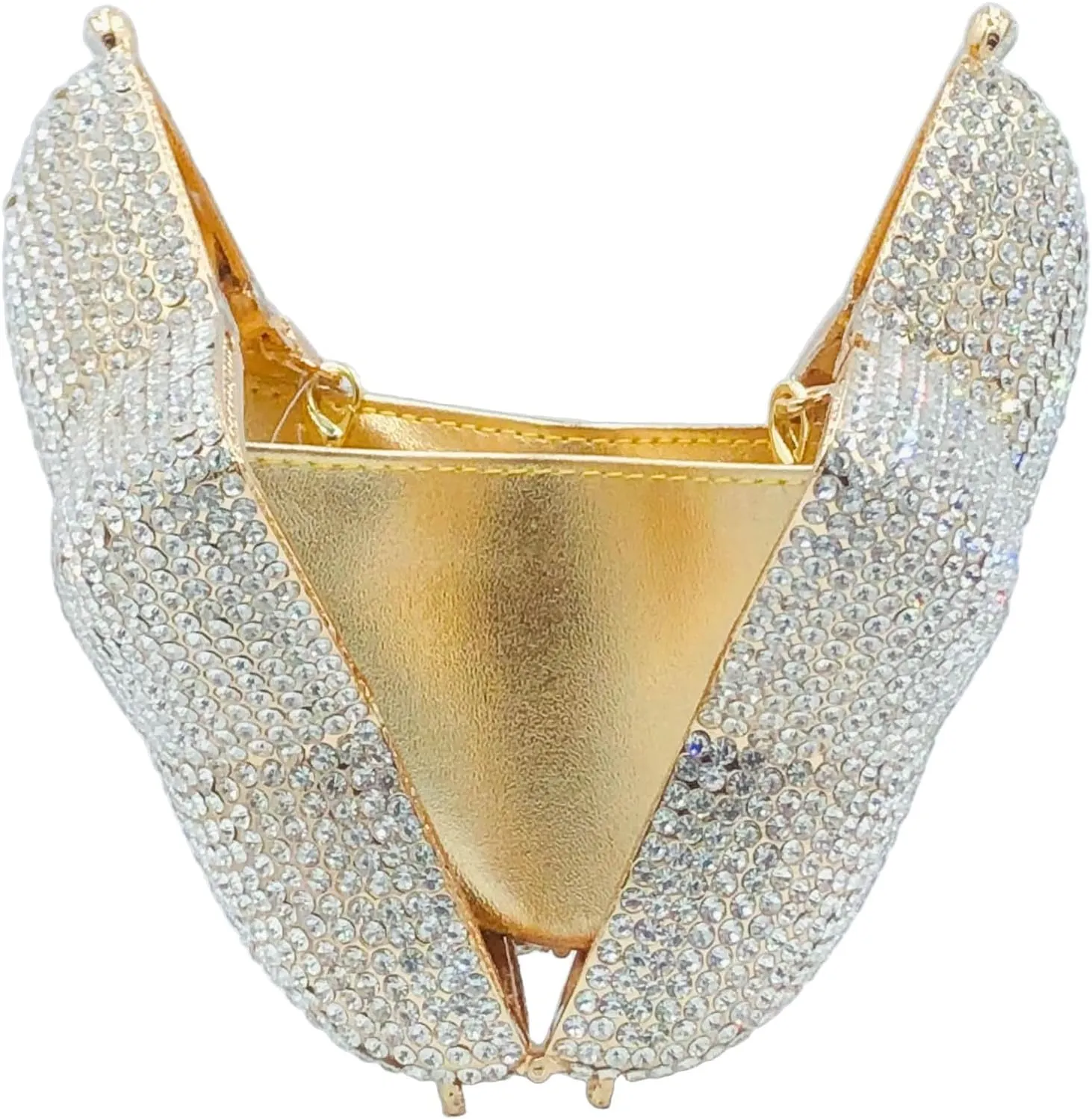 Novelty 3D Star Shape Women Crystal Clutch Evening Bag Party Prom Dinner Rhinestone Clutch Purses and Handbags,Mini