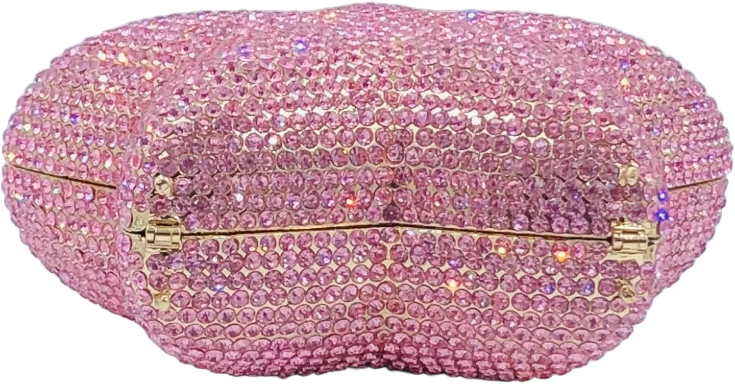 Novelty 3D Star Shape Women Crystal Clutch Evening Bag Party Prom Dinner Rhinestone Clutch Purses and Handbags,Mini