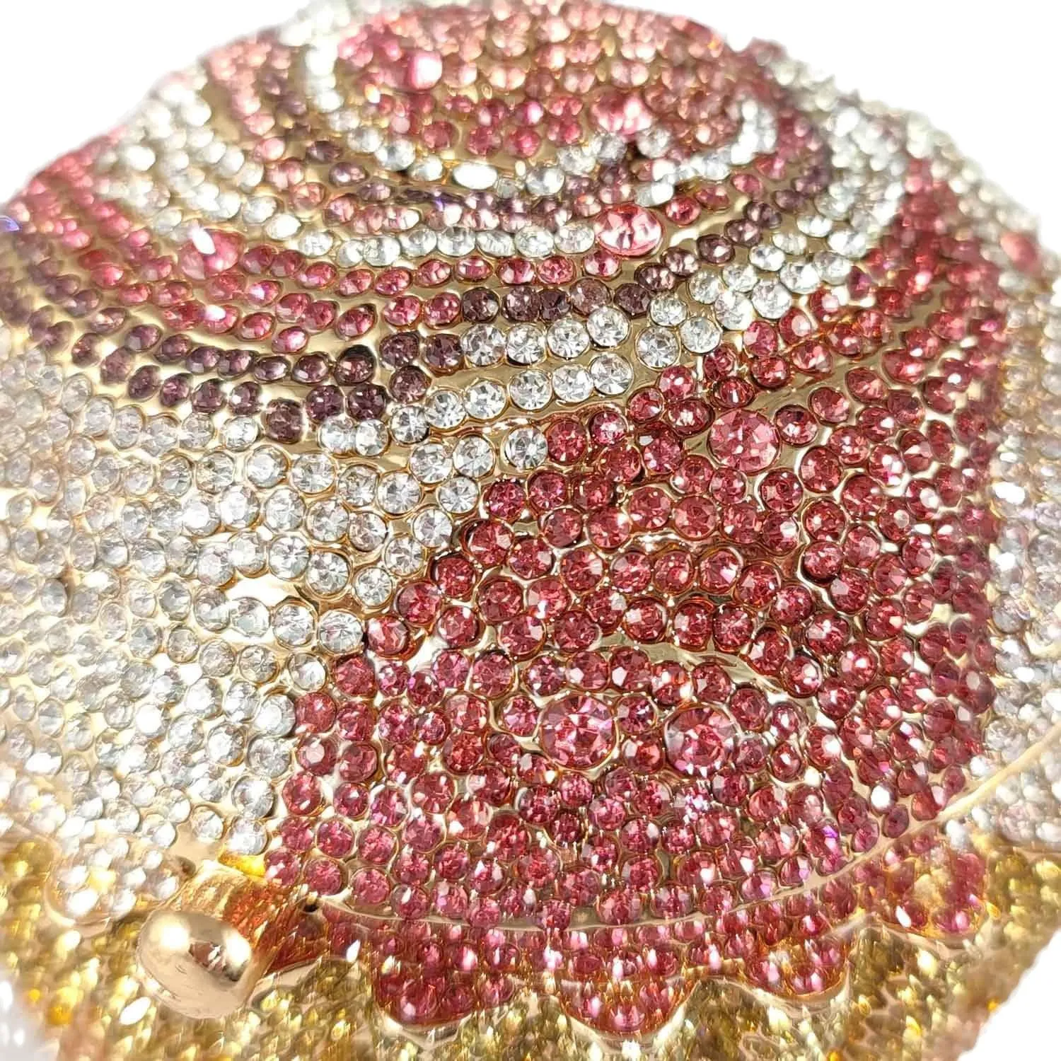 Novelty Cupcake Minaudiere Handbags Women Evening Bag Party Crystal Clutch Bag Bridal Rhinestone Clutch Purse,Mini