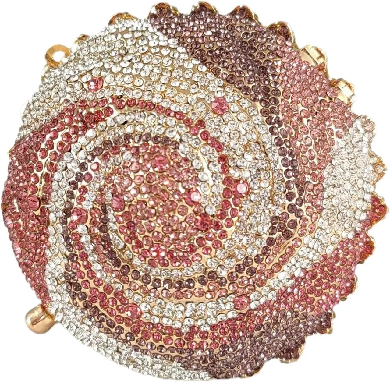 Novelty Cupcake Minaudiere Handbags Women Evening Bag Party Crystal Clutch Bag Bridal Rhinestone Clutch Purse,Mini