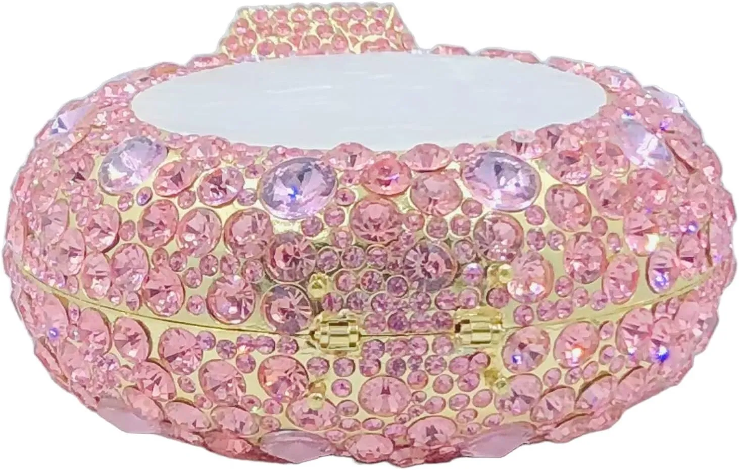 Novelty Diamond Ring Crystal Clutch Women Evening Bag Party Prom Wedding Rhinestone Clutch Purses and Handbags,Mini