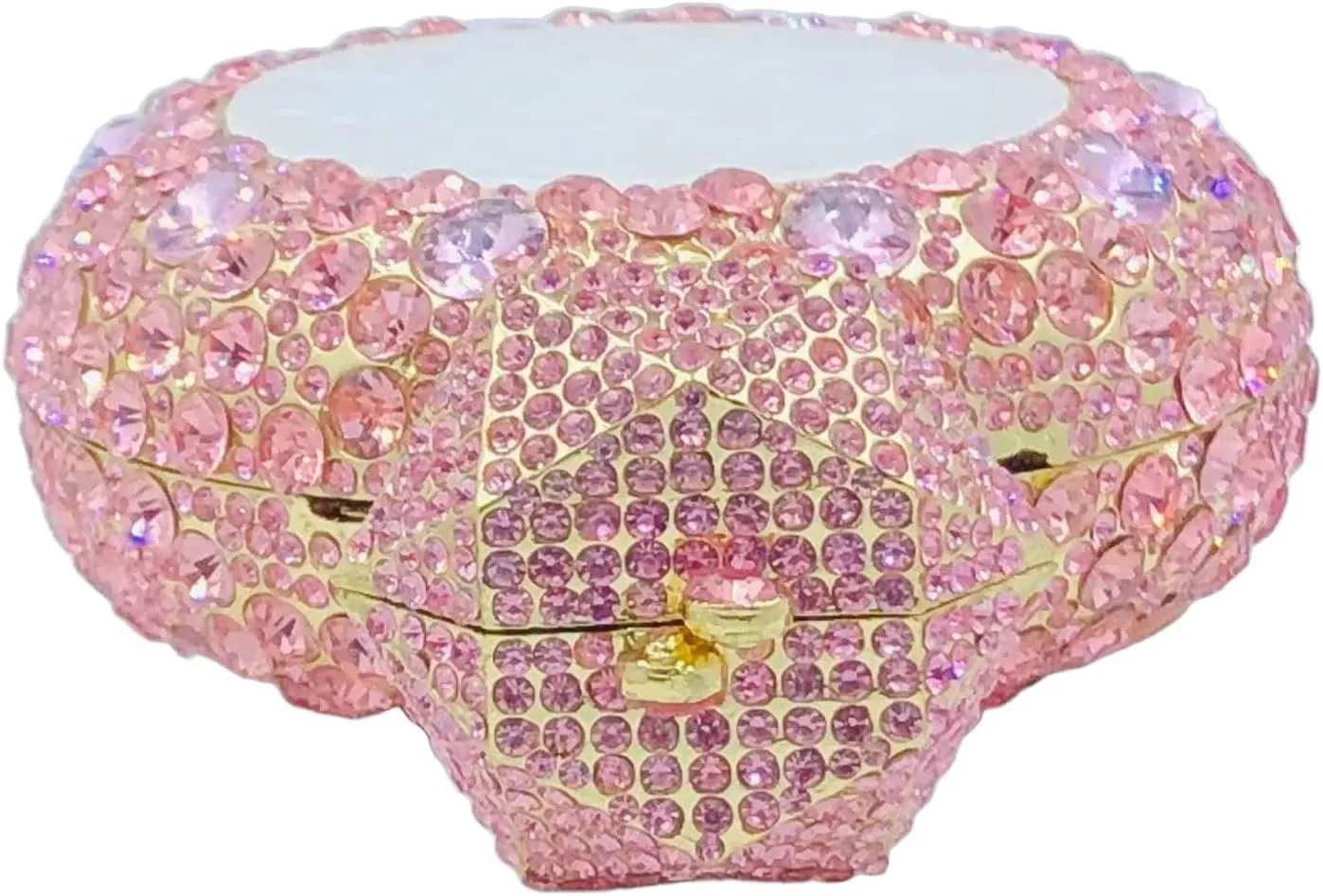 Novelty Diamond Ring Crystal Clutch Women Evening Bag Party Prom Wedding Rhinestone Clutch Purses and Handbags,Mini