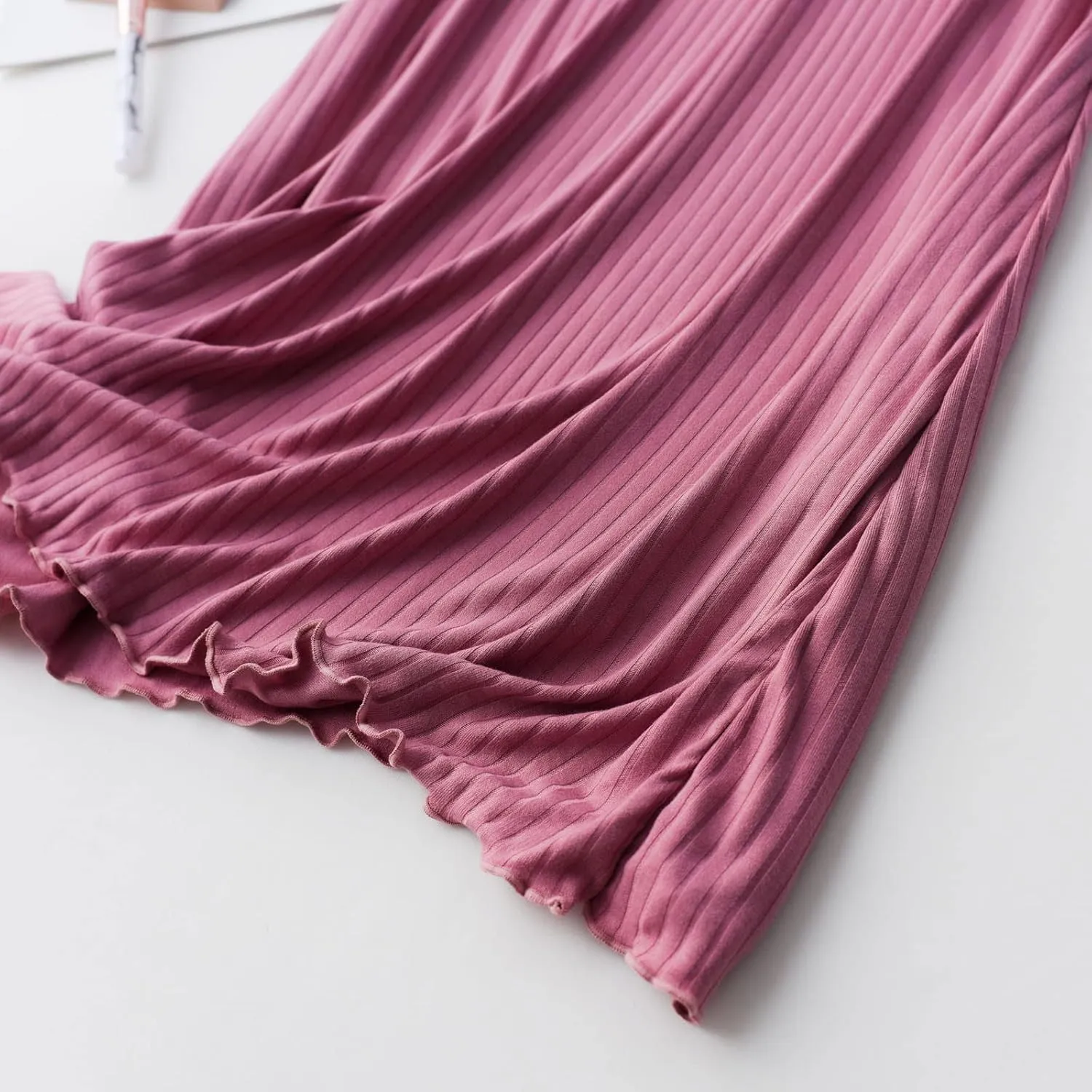 Nursing Nightgowns for Women Breastfeeding Sleepwear Comfy Short Sleeve V Neck Ribbed Pajamas Dress with Built in Bra