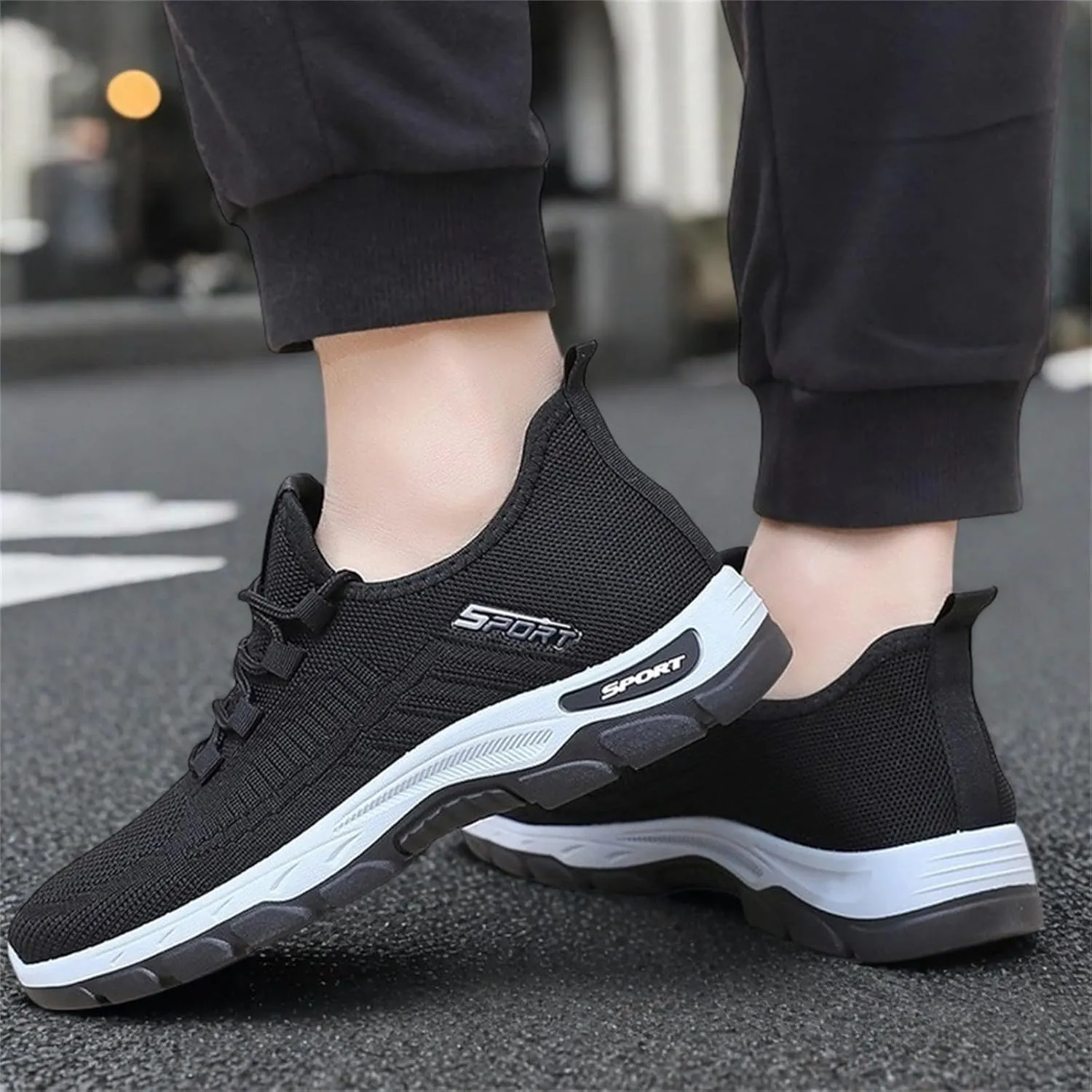 Ortho Shoes for Women Men Knitted Mesh Breathable Orthopedic Sneaker,Non Slip&Arch Support Soft-Soled Tennis Athletic Hiking Shoe,Lightweight Plantar Fasciitis Neuropathy Sneakers with Wide Toe Box