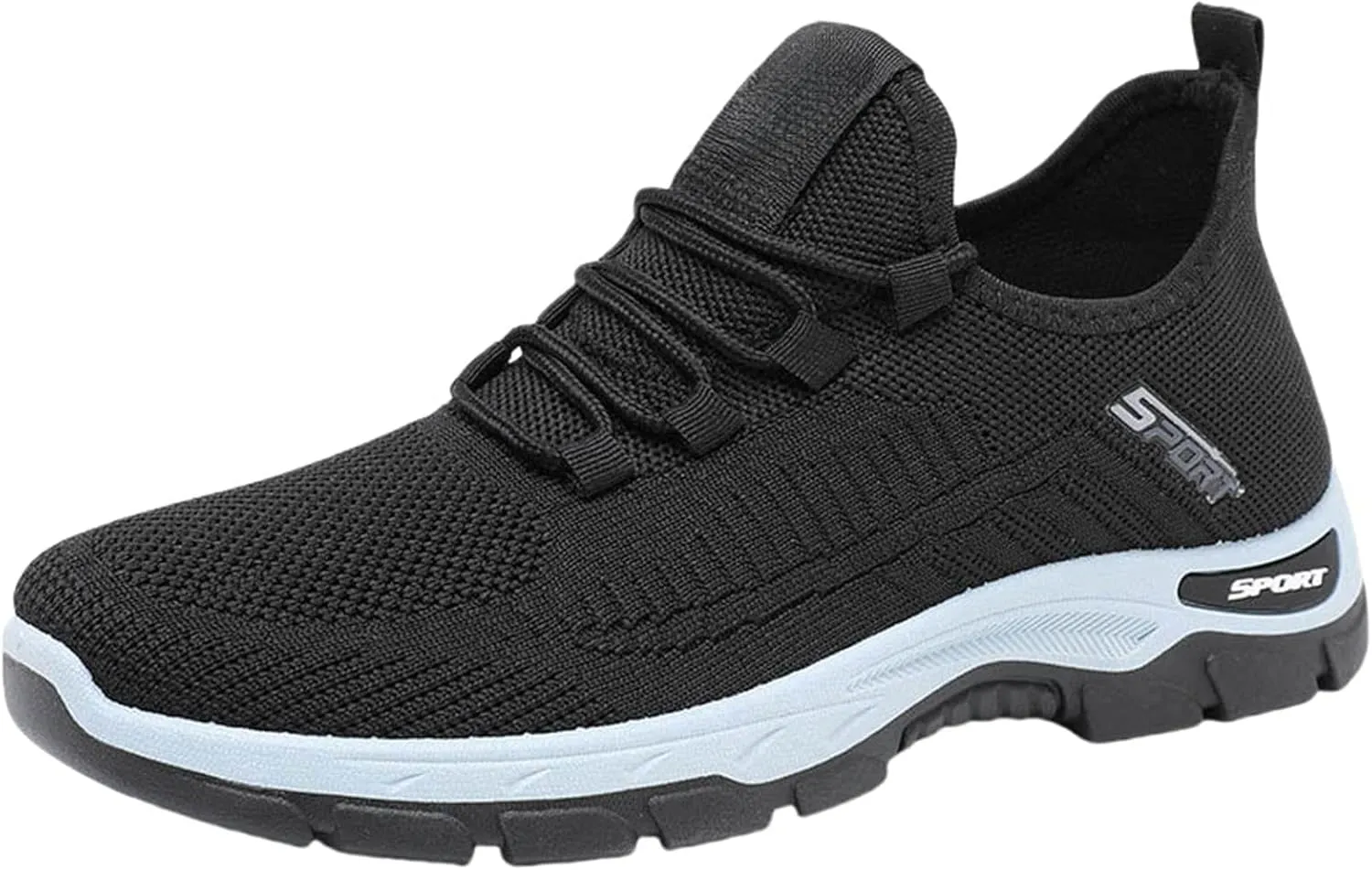 Ortho Shoes for Women Men Knitted Mesh Breathable Orthopedic Sneaker,Non Slip&Arch Support Soft-Soled Tennis Athletic Hiking Shoe,Lightweight Plantar Fasciitis Neuropathy Sneakers with Wide Toe Box