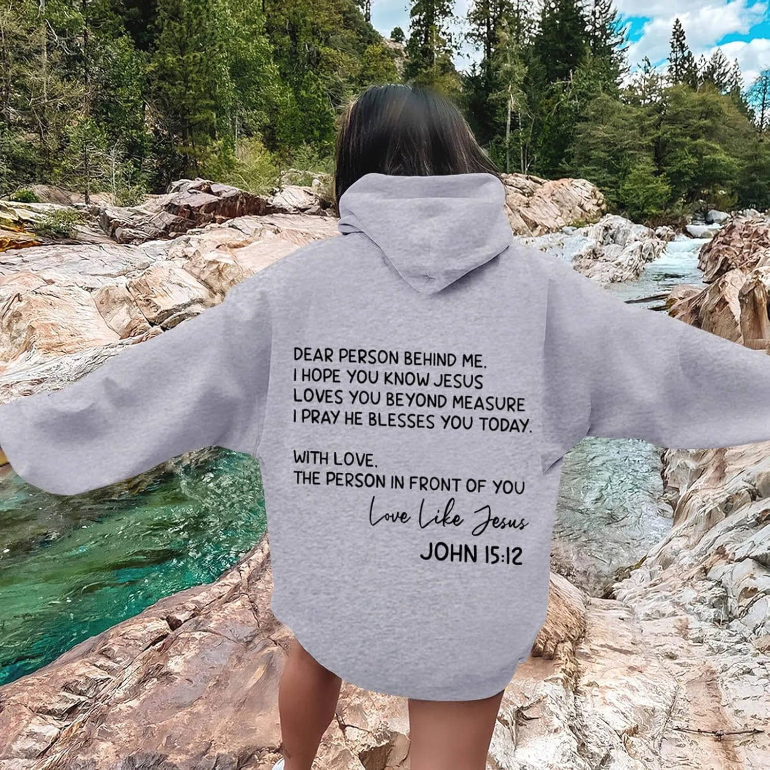 Oversized Letter Print Hoodies for Women Casual Long Sleeve Loose Fit Pullover 2025 Y2k Teen Girls Spring Clothes