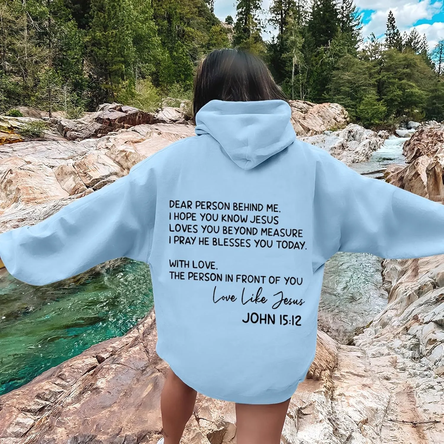 Oversized Letter Print Hoodies for Women Casual Long Sleeve Loose Fit Pullover 2025 Y2k Teen Girls Spring Clothes