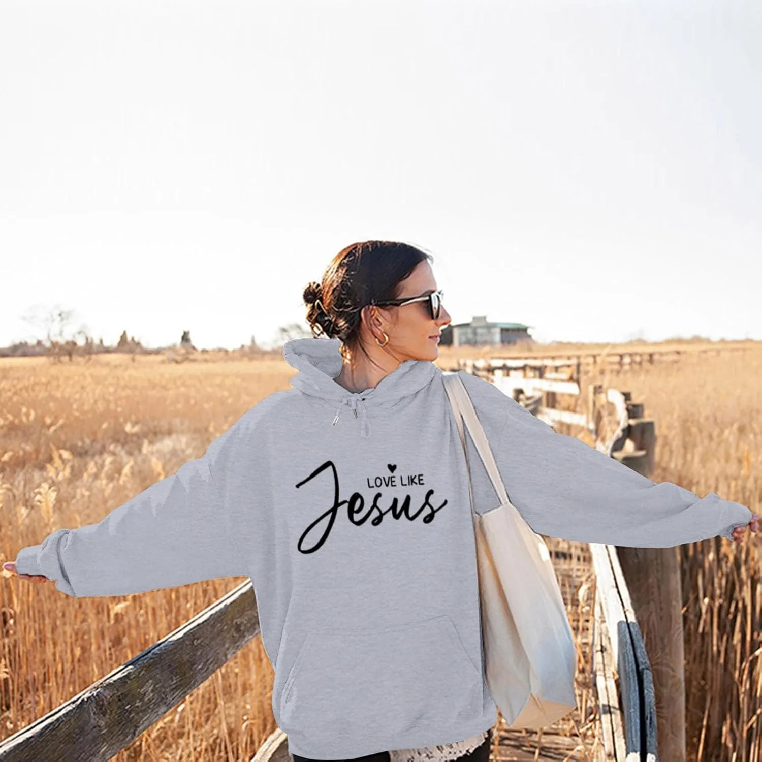 Oversized Letter Print Hoodies for Women Casual Long Sleeve Loose Fit Pullover 2025 Y2k Teen Girls Spring Clothes