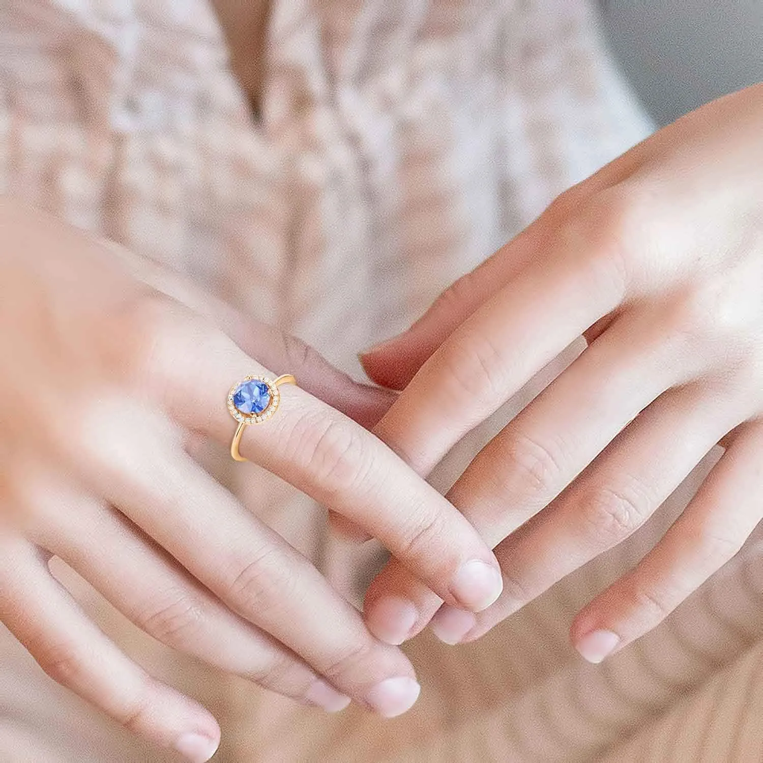 PAVOI 14K Gold Plated Crystal Birthstone Rings | Rings For Women