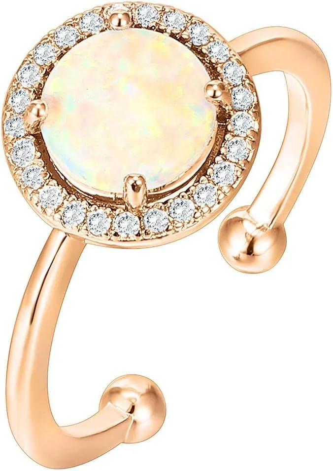 PAVOI 14K Gold Plated Crystal Birthstone Rings | Rings For Women